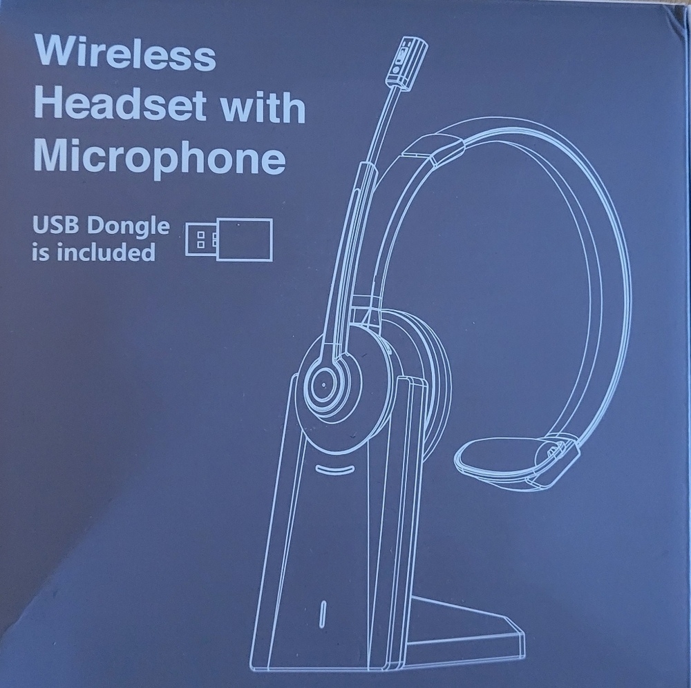 Earbay Wireless Headset with Microphone - Black
